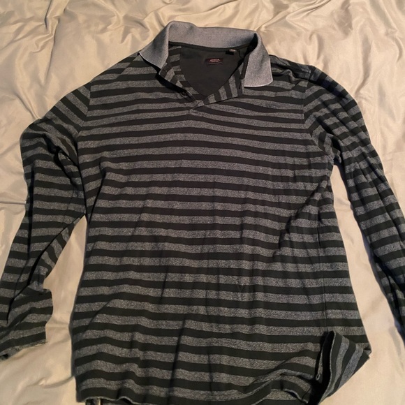 Vintage stripped green grey sweater arrow - Picture 1 of 2